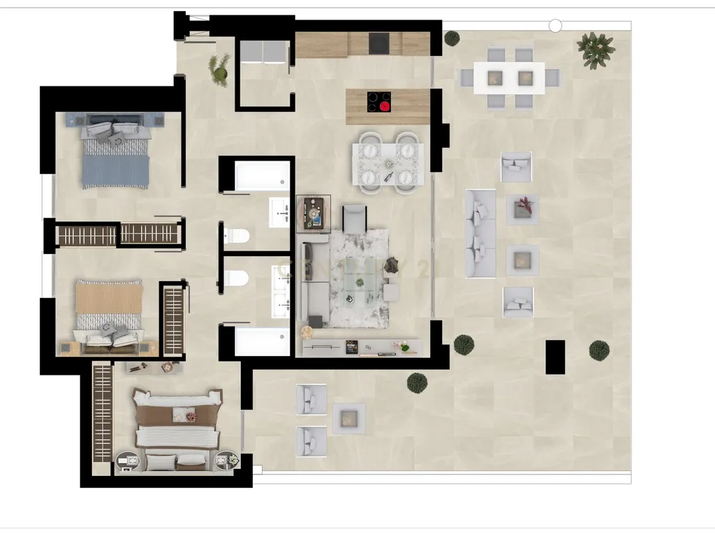 Apartamentos Modernos com Vistas Panorâmicas para o Golf em Solana Village - Image 32
